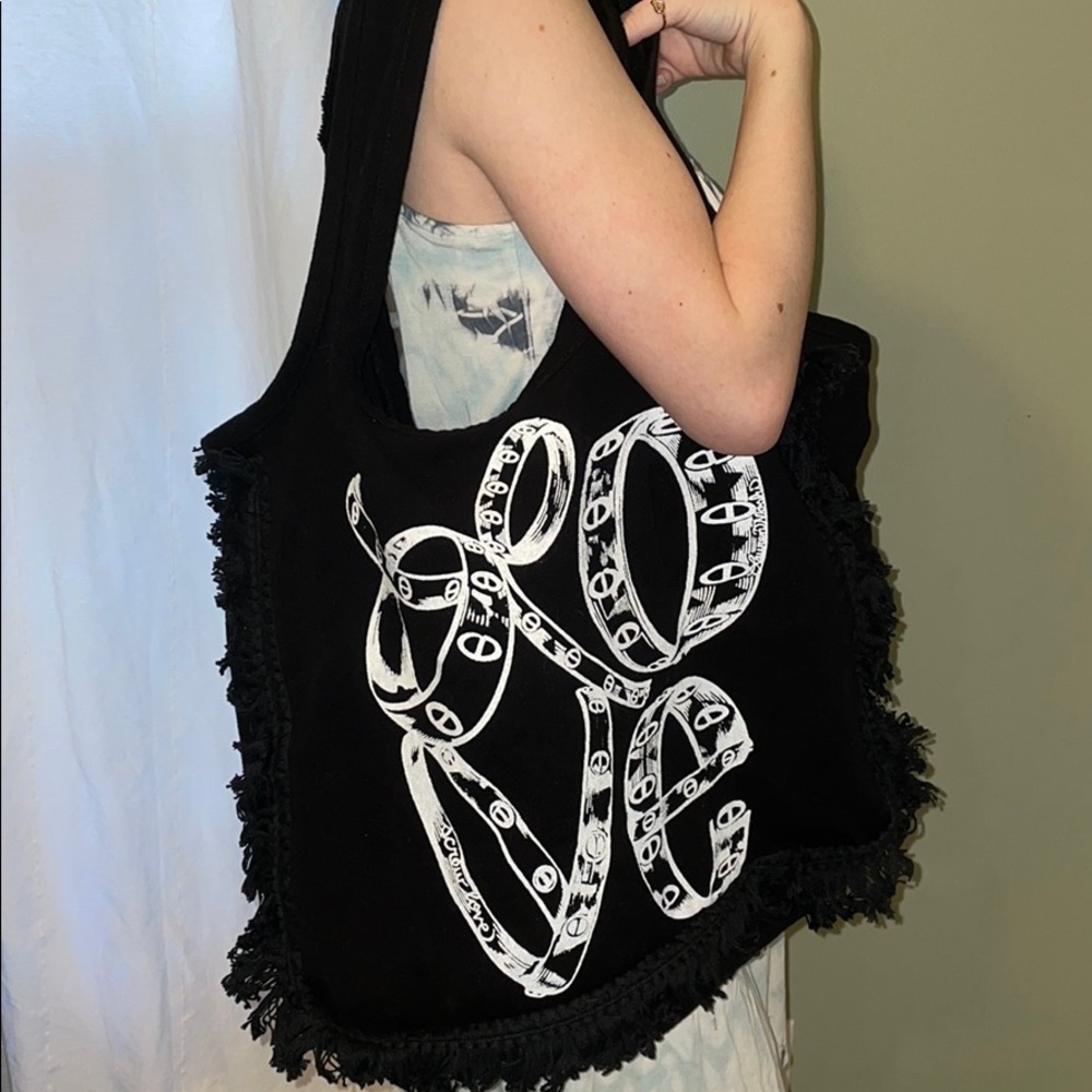 Lauren Moshi black tote bag